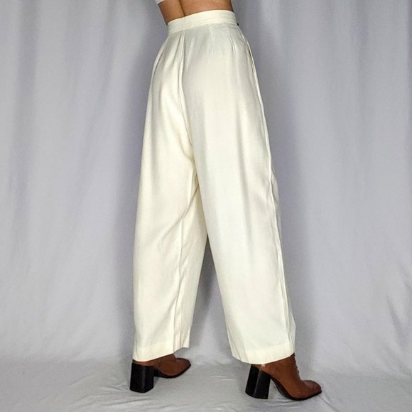 🛑SOLD🛑 80s cream trousers - Picture 3 of 4